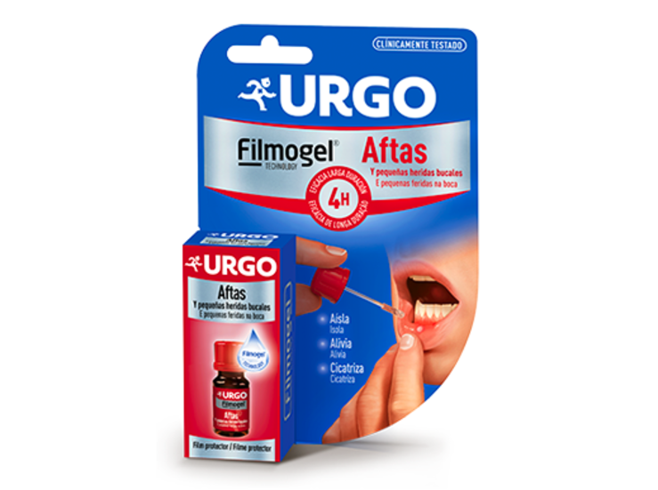 Urgo Aftas Filmogel Alivio y proteccin prolongada para el tratamiento de aftas bucales